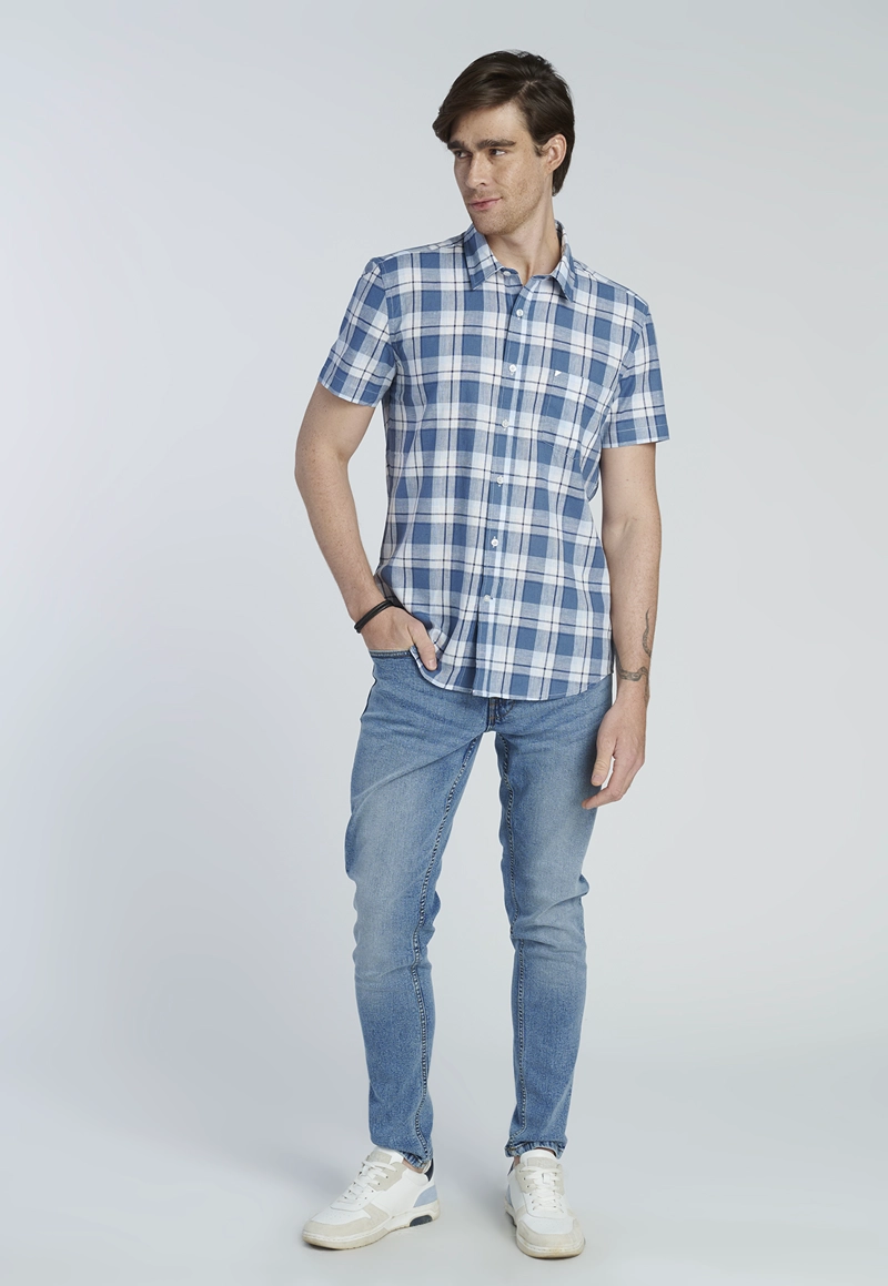 CAMISA BURDEOS BLUE - 2