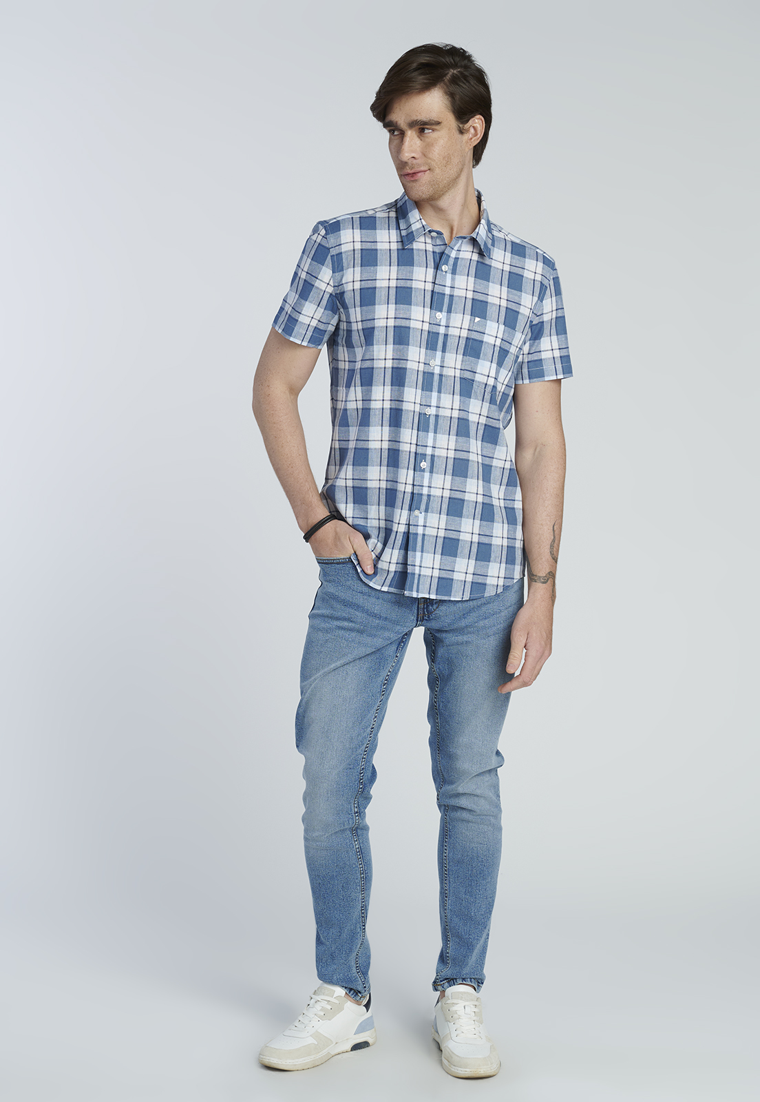 CAMISA BURDEOS BLUE - 2