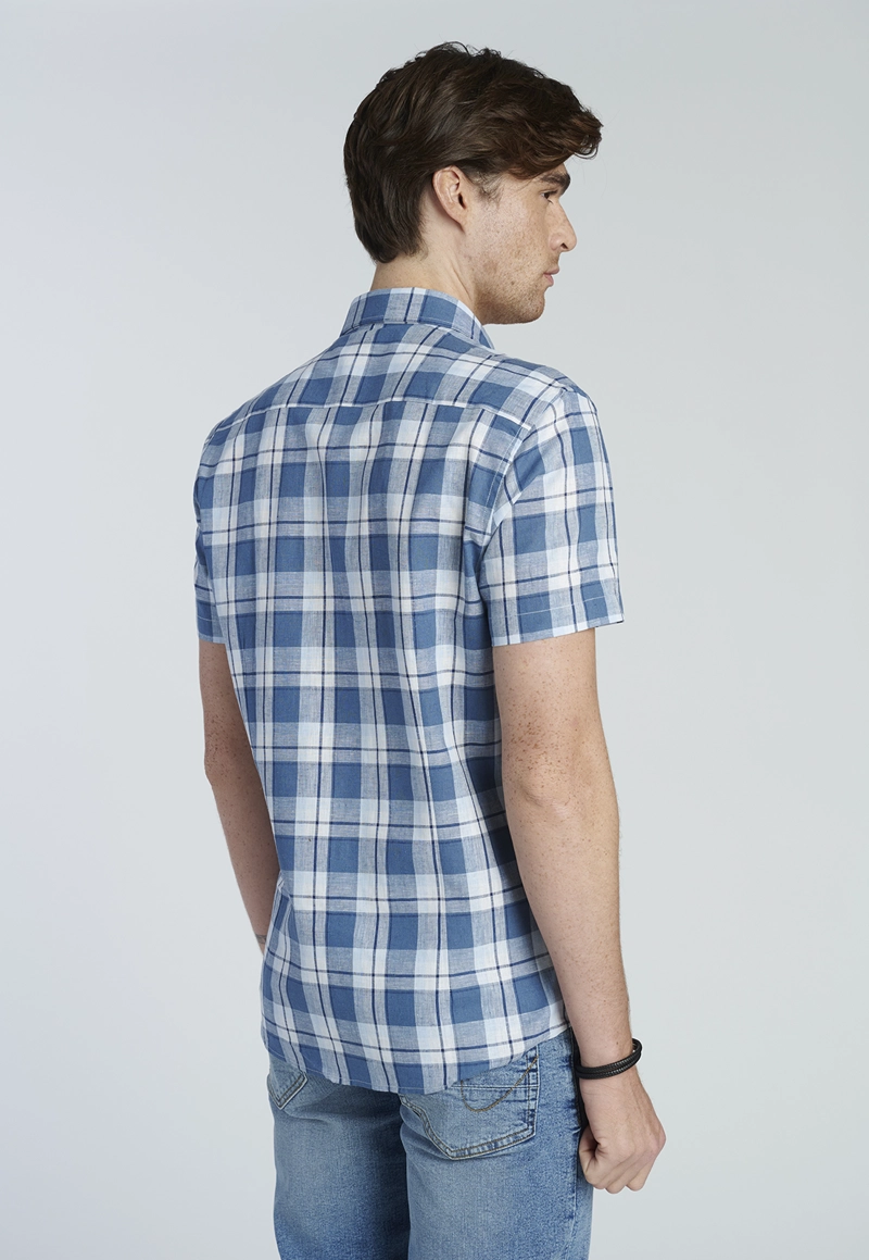 CAMISA BURDEOS BLUE - 4