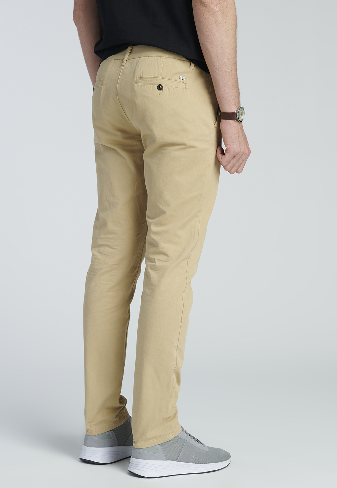 PANTALÓN ALGODÓN HOMBRE NEW MAN SAND 203659Y0003 LILLE - 4