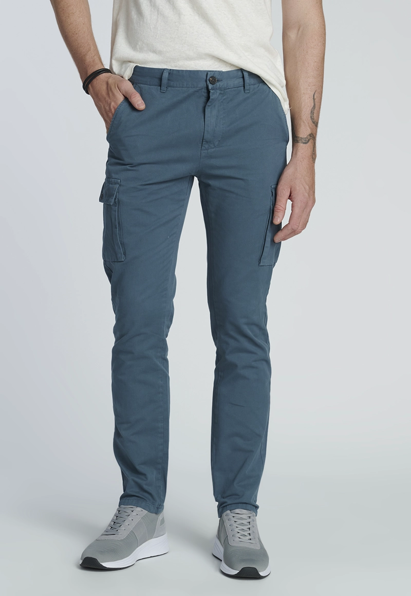 PANTALÓN ALGODÓN HOMBRE NEW MAN GRAPHITE 203654Y0278 BUDAPEST - 1