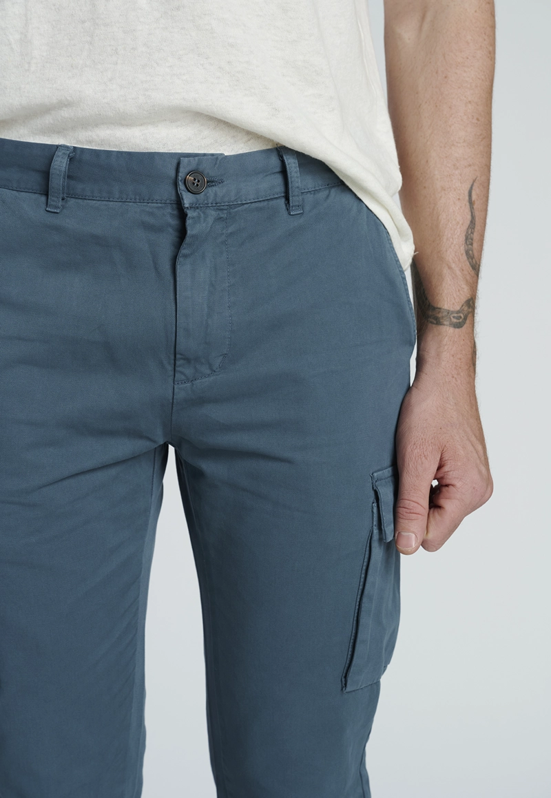 PANTALÓN ALGODÓN HOMBRE NEW MAN GRAPHITE 203654Y0278 BUDAPEST - 3