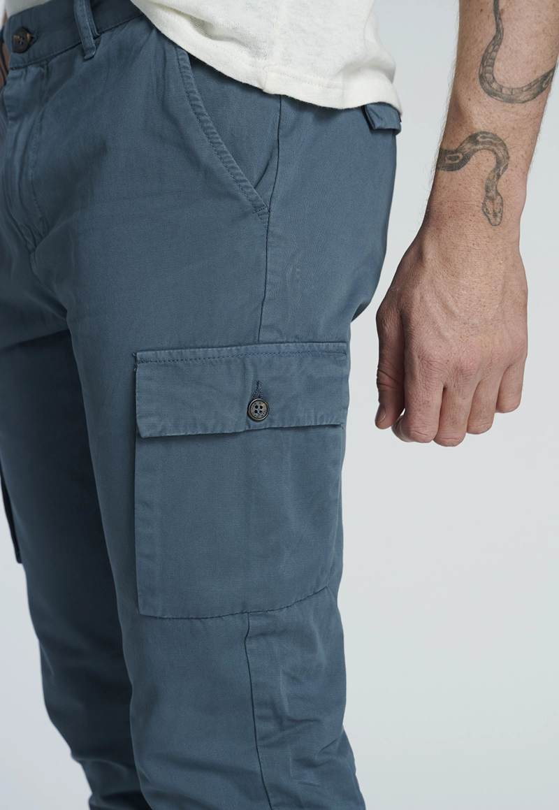 PANTALÓN ALGODÓN HOMBRE NEW MAN GRAPHITE 203654Y0278 BUDAPEST - 5