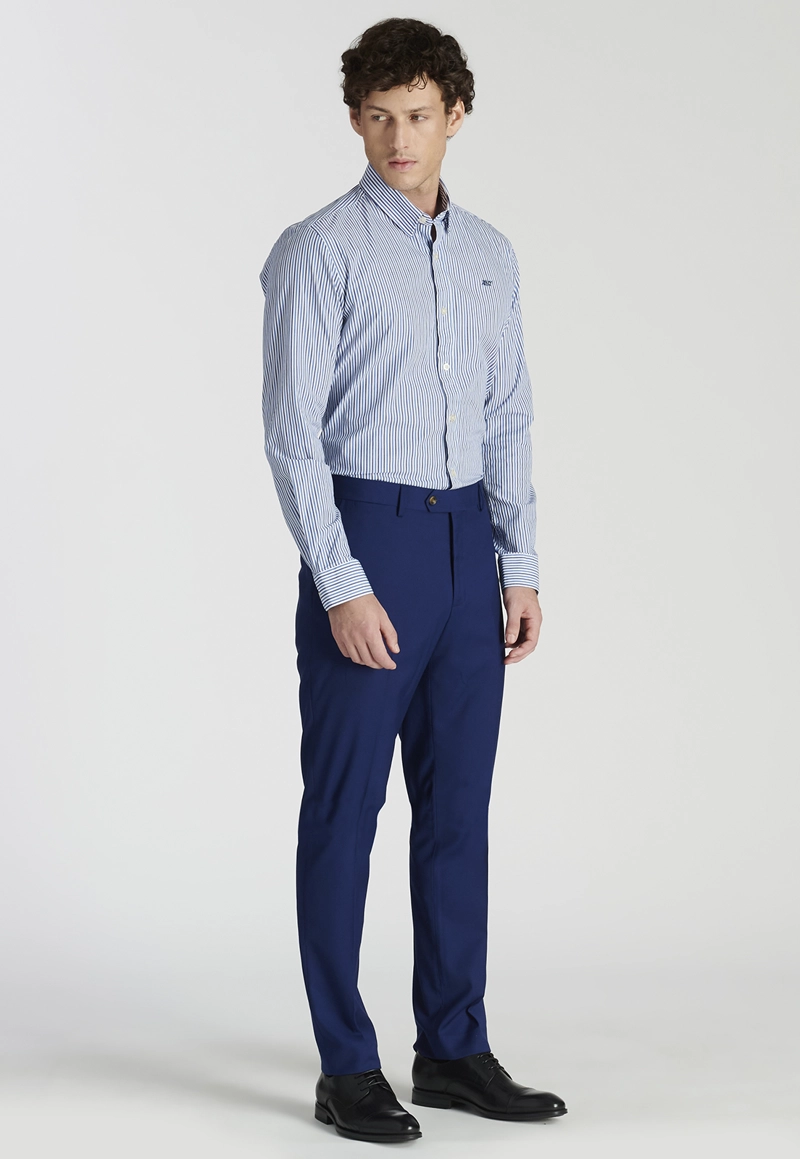 PANTALÓN HOMBRE NEW MAN AZUL CALAMO BUSINESS - 2