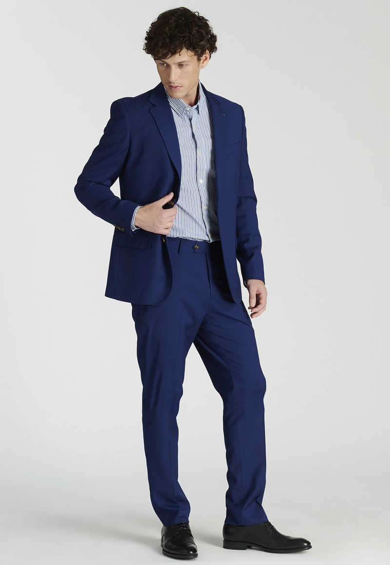 PANTALÓN HOMBRE NEW MAN AZUL CALAMO BUSINESS - 5