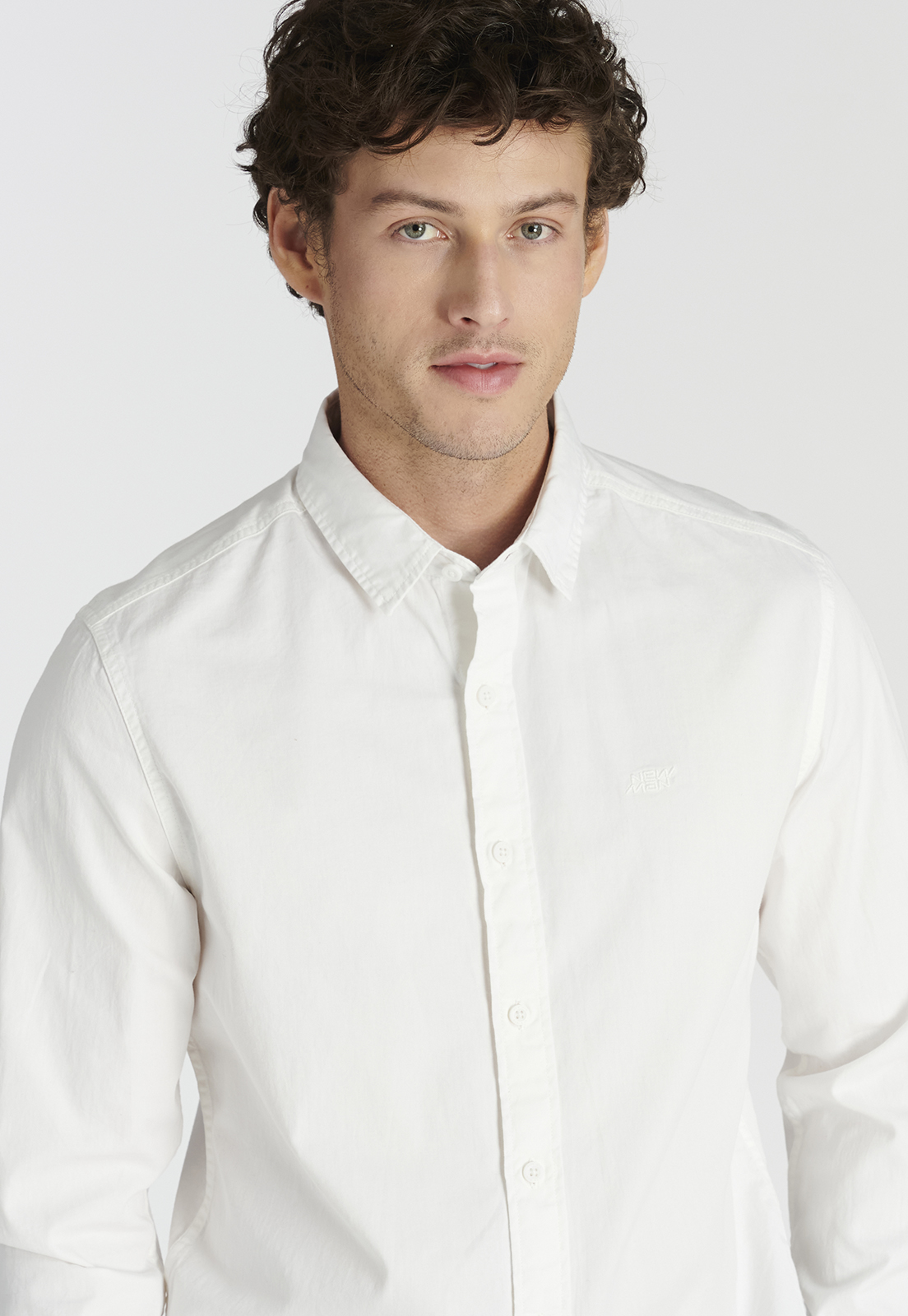 CAMISA ALGODÓN HOMBRE NEW MAN BEIGE ELY AVANT-GARDE SAND - 3