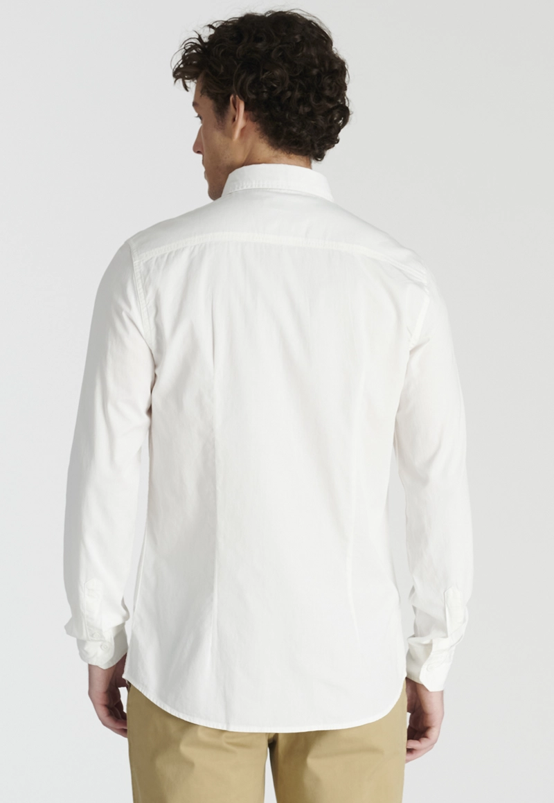 CAMISA ALGODÓN HOMBRE NEW MAN BEIGE ELY AVANT-GARDE SAND - 4