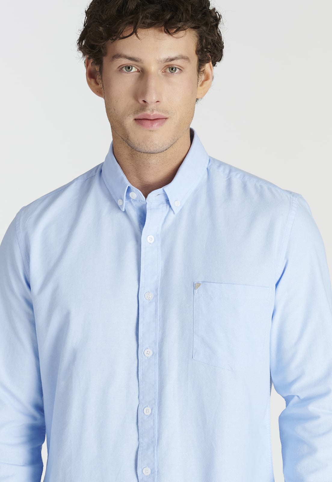 CAMISA ALGODÓN HOMBRE NEW MAN CELESTE EXETER HERITAGE SKY - 3