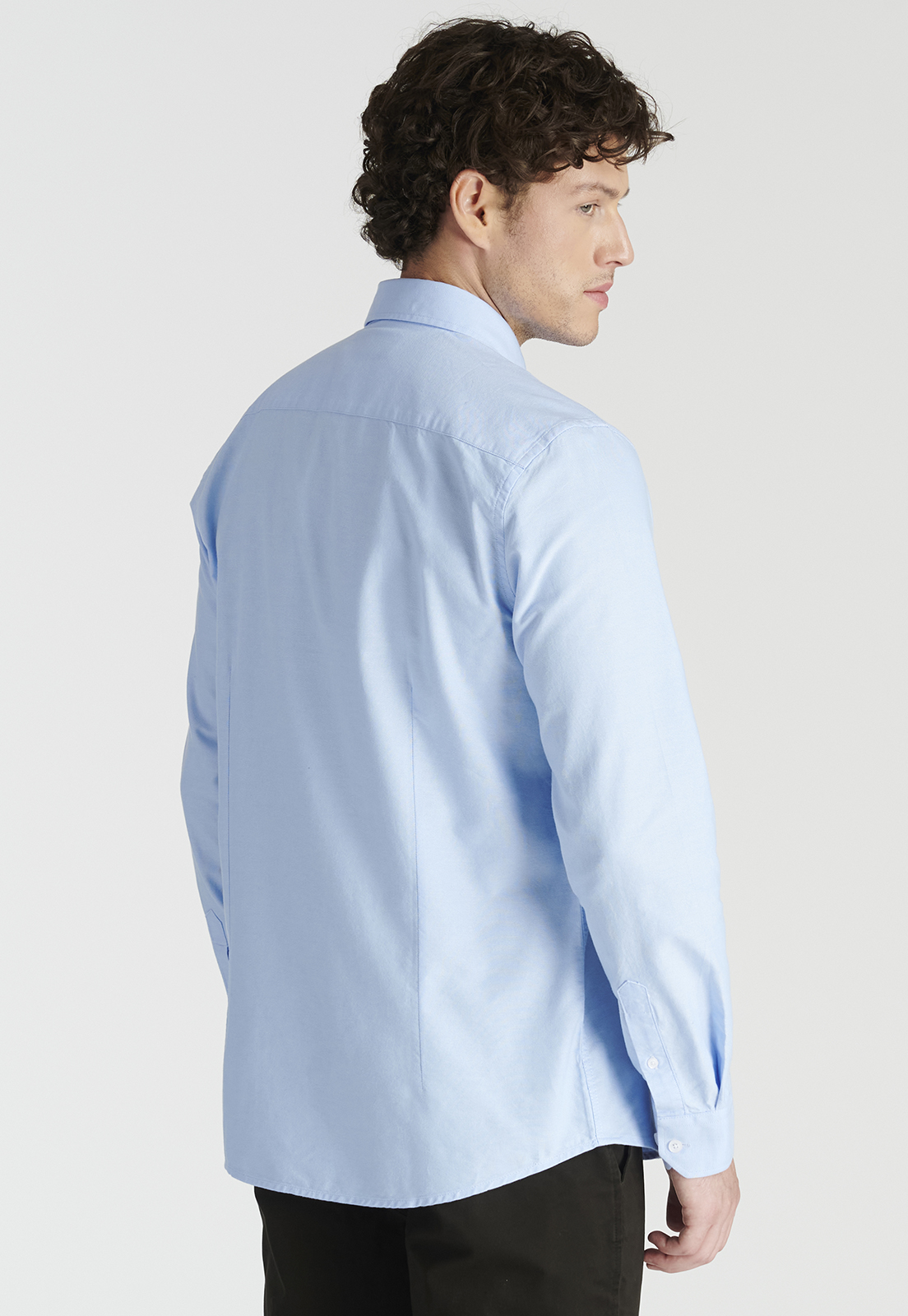 CAMISA ALGODÓN HOMBRE NEW MAN CELESTE EXETER HERITAGE SKY - 4