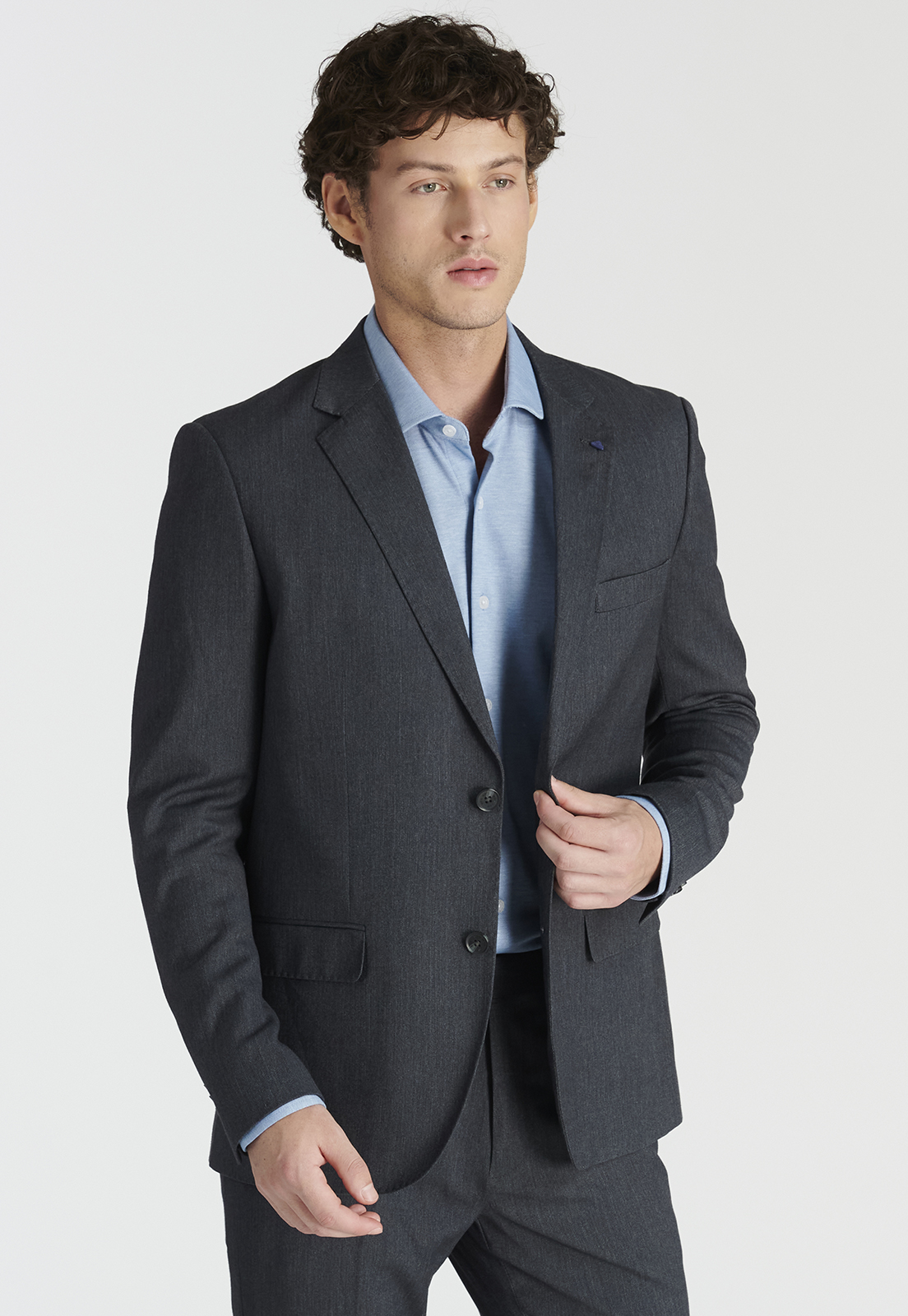 BLAZER HOMBRE NEW MAN GRIS CIERTO BUSINESS GREY - 1