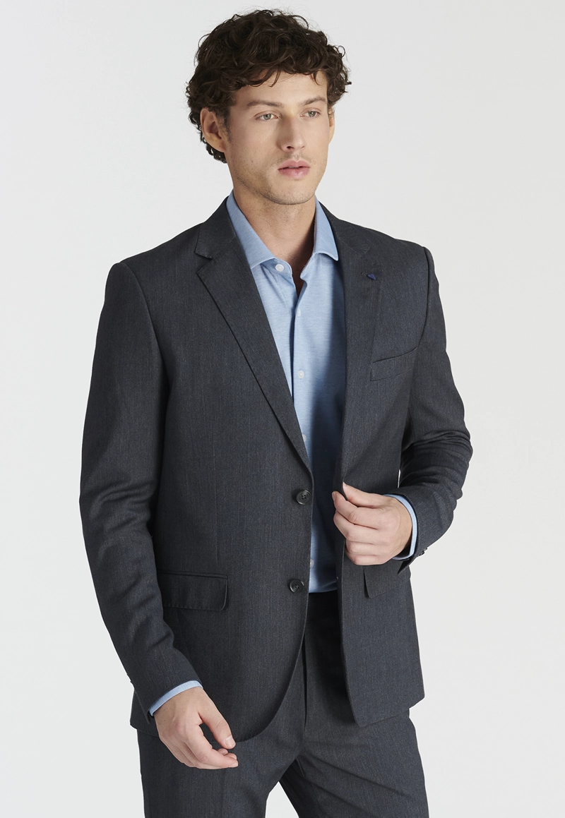 BLAZER HOMBRE NEW MAN GRIS CIERTO BUSINESS GREY - 1