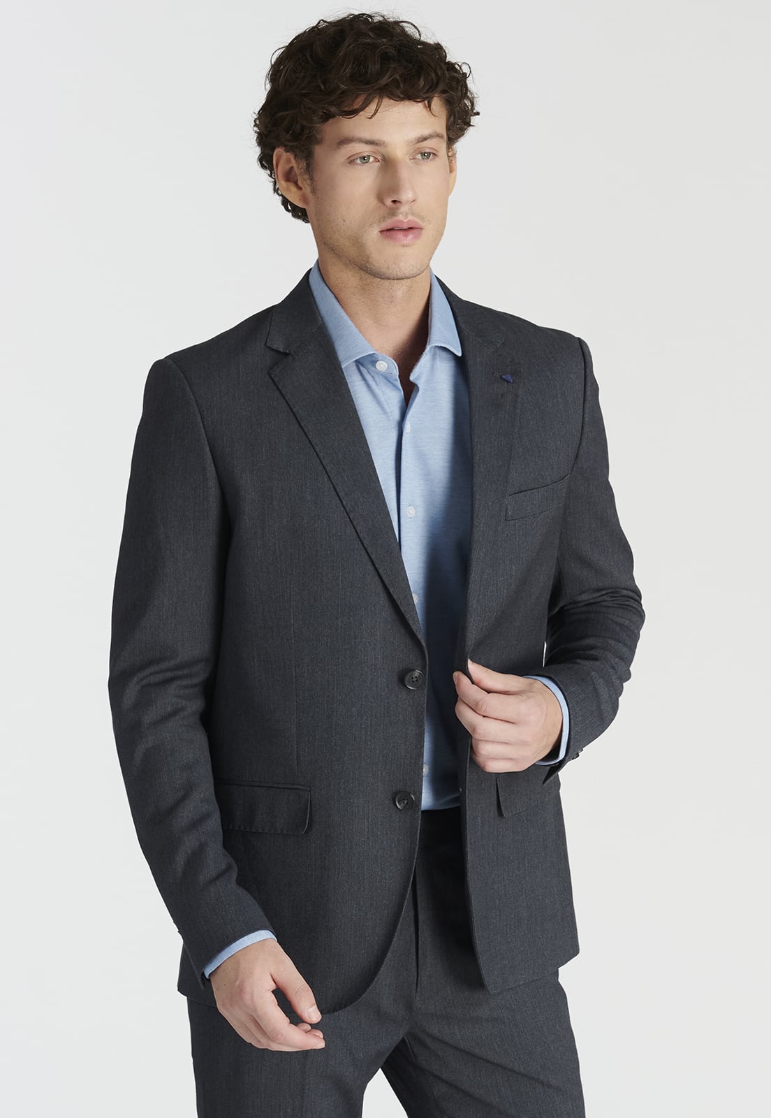 BLAZER HOMBRE NEW MAN GRIS CIERTO BUSINESS GREY - 1