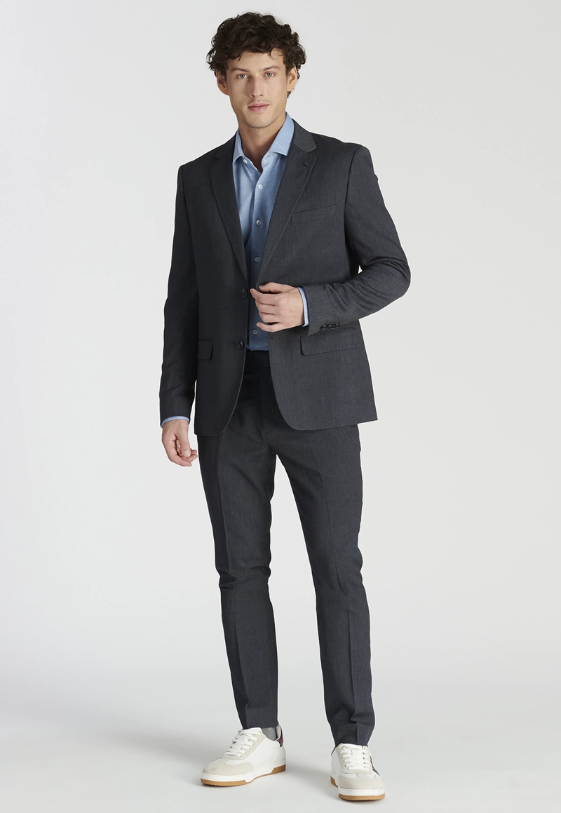 BLAZER HOMBRE NEW MAN GRIS CIERTO BUSINESS GREY - 2