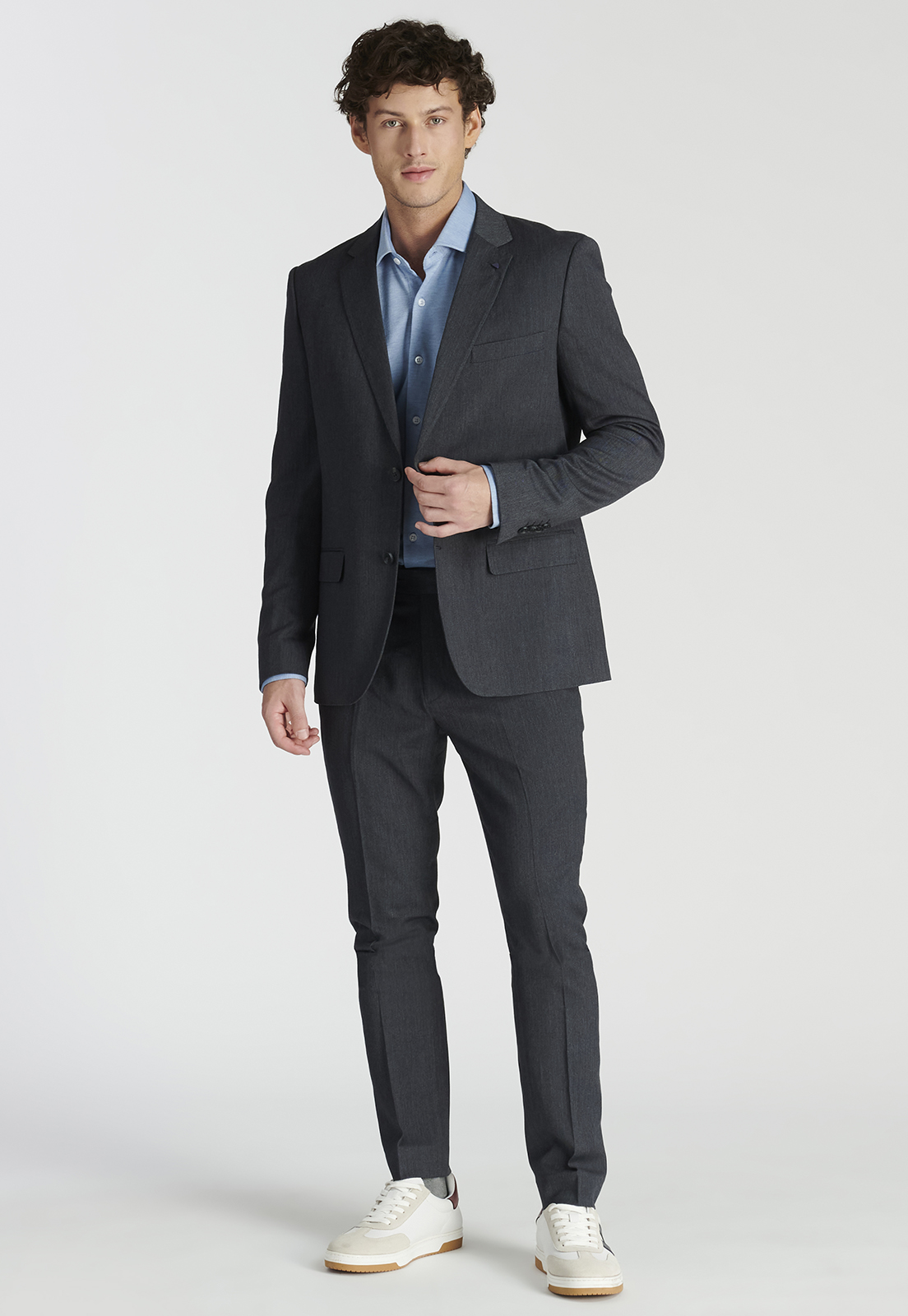 BLAZER HOMBRE NEW MAN GRIS CIERTO BUSINESS GREY - 2