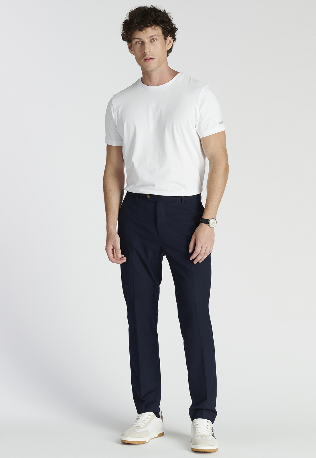 PANTALÓN HOMBRE NEW MAN AZUL CALAMO BUSINESS NAVY - 2