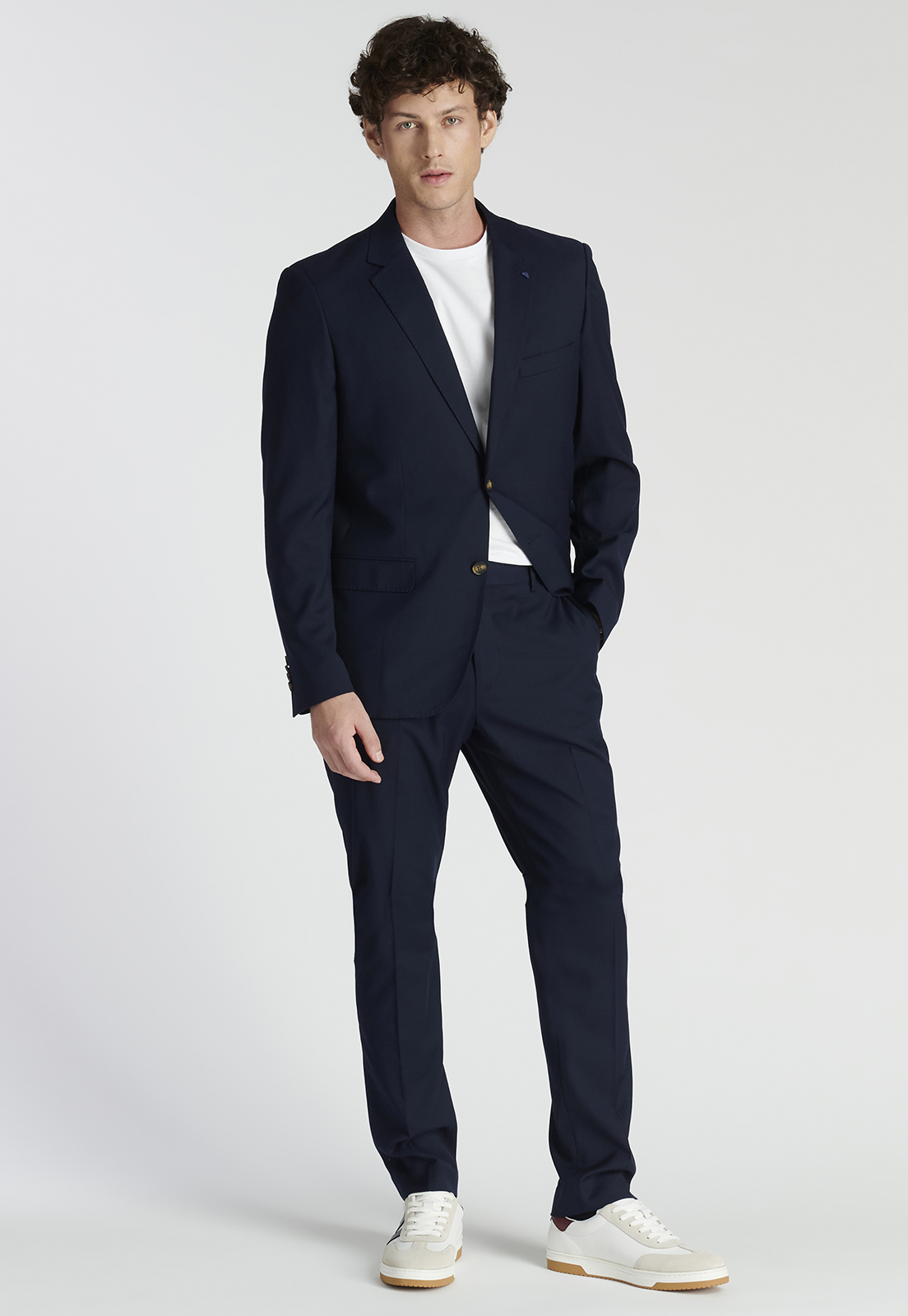 PANTALÓN HOMBRE NEW MAN AZUL CALAMO BUSINESS NAVY - 5