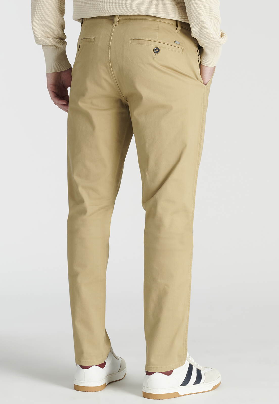 PANTALÓN HOMBRE NEW MAN BEIGE BAGNEAUX SLIM HERITAGE DK. - 4