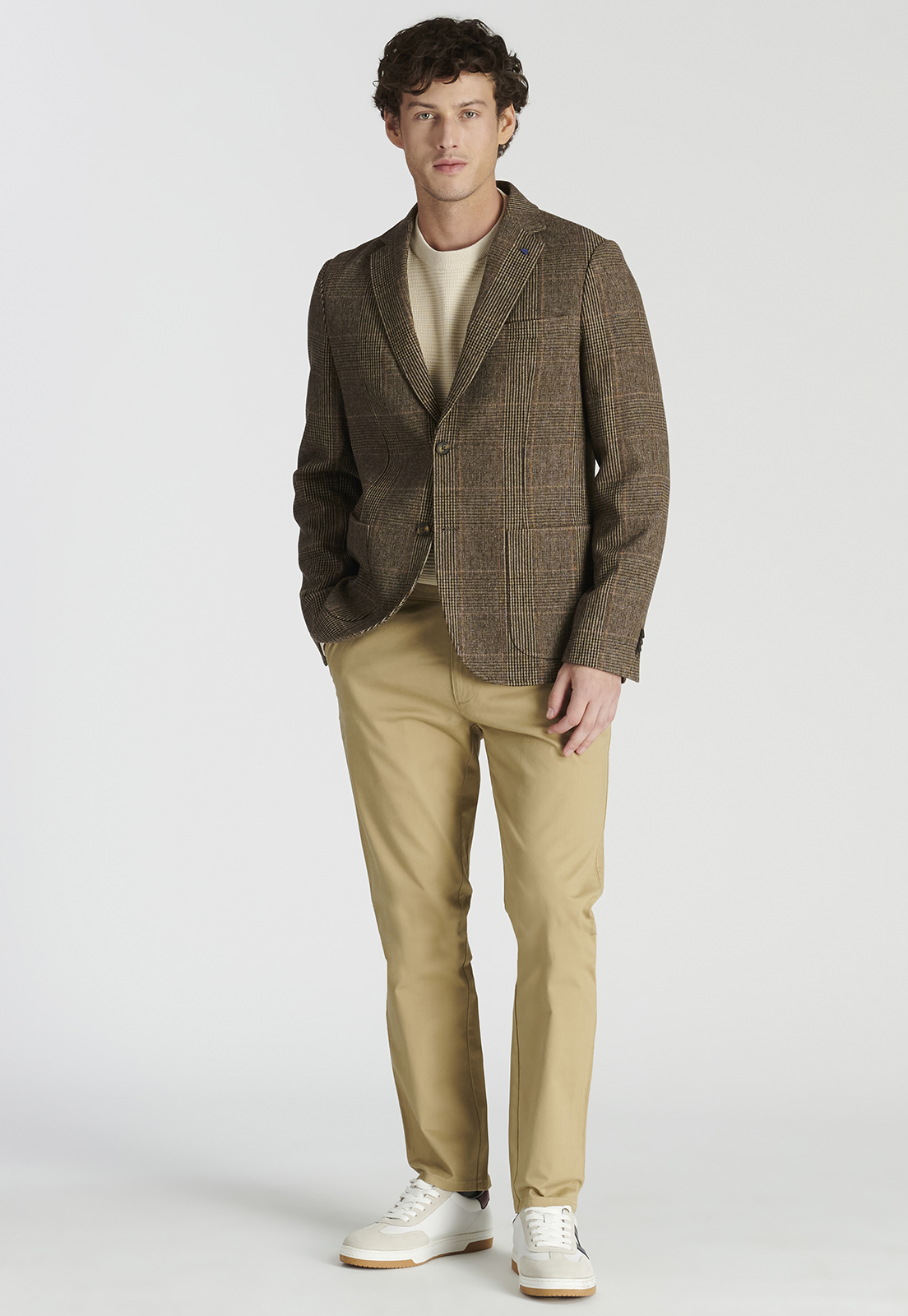 PANTALÓN HOMBRE NEW MAN BEIGE BAGNEAUX SLIM HERITAGE DK. - 5