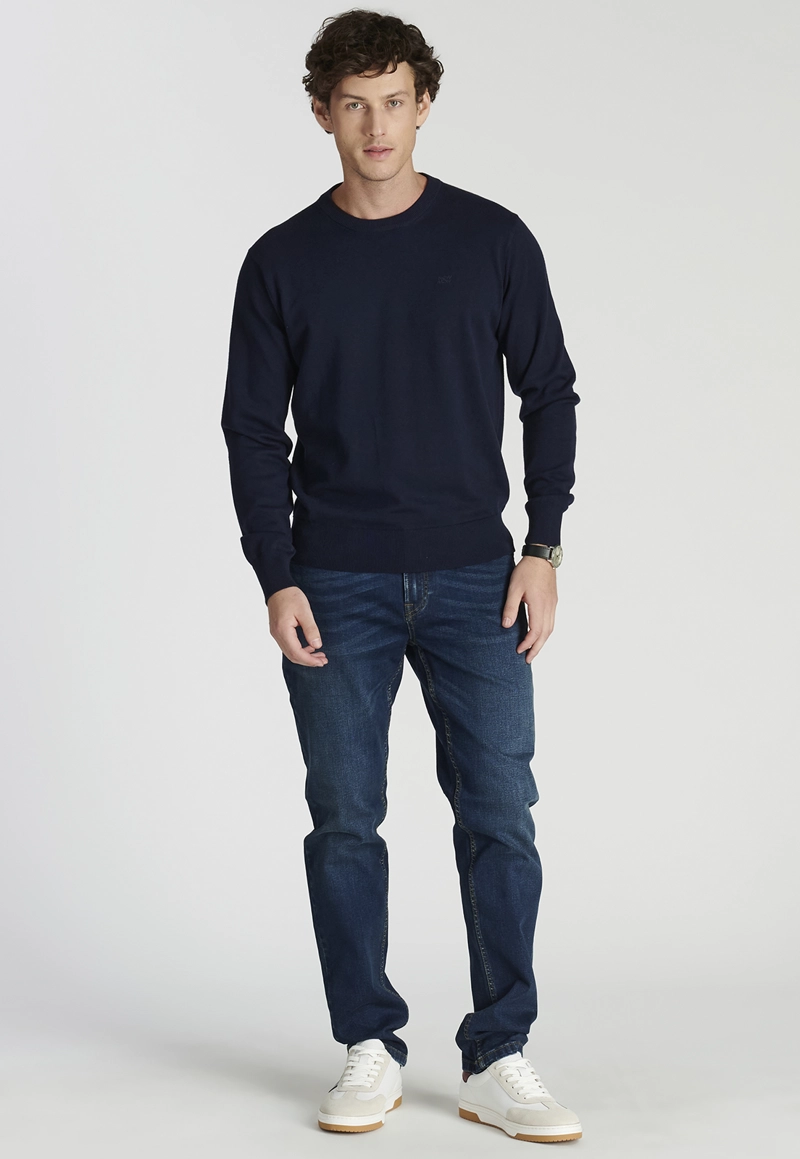 SWEATER HOMBRE NEW MAN AZUL MARINO TOLEDO HERITAGE NAVY - 2