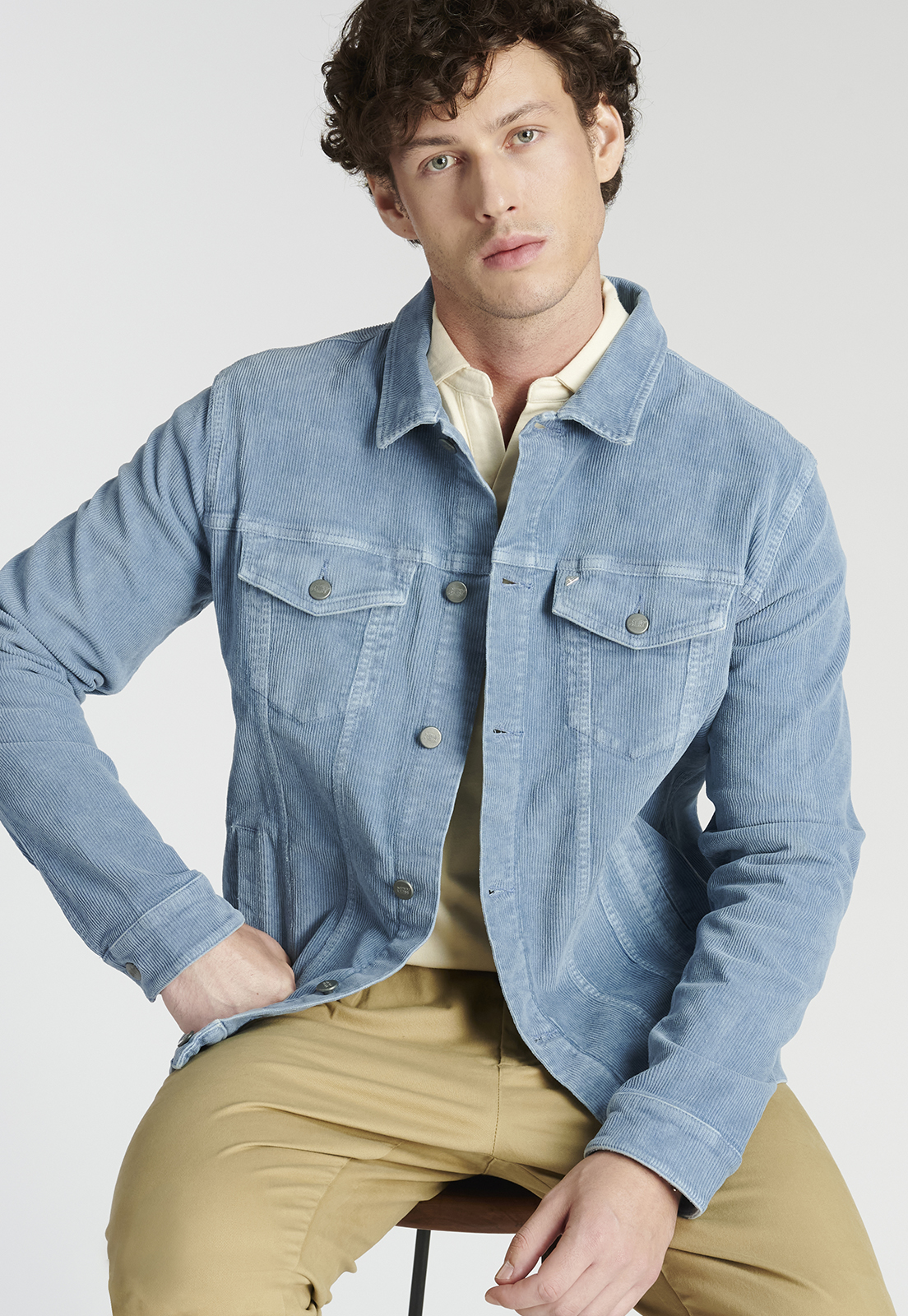 CASACA HOMBRE NEW MAN AZUL RIBERAC HERITAGE DK JEANS - 5