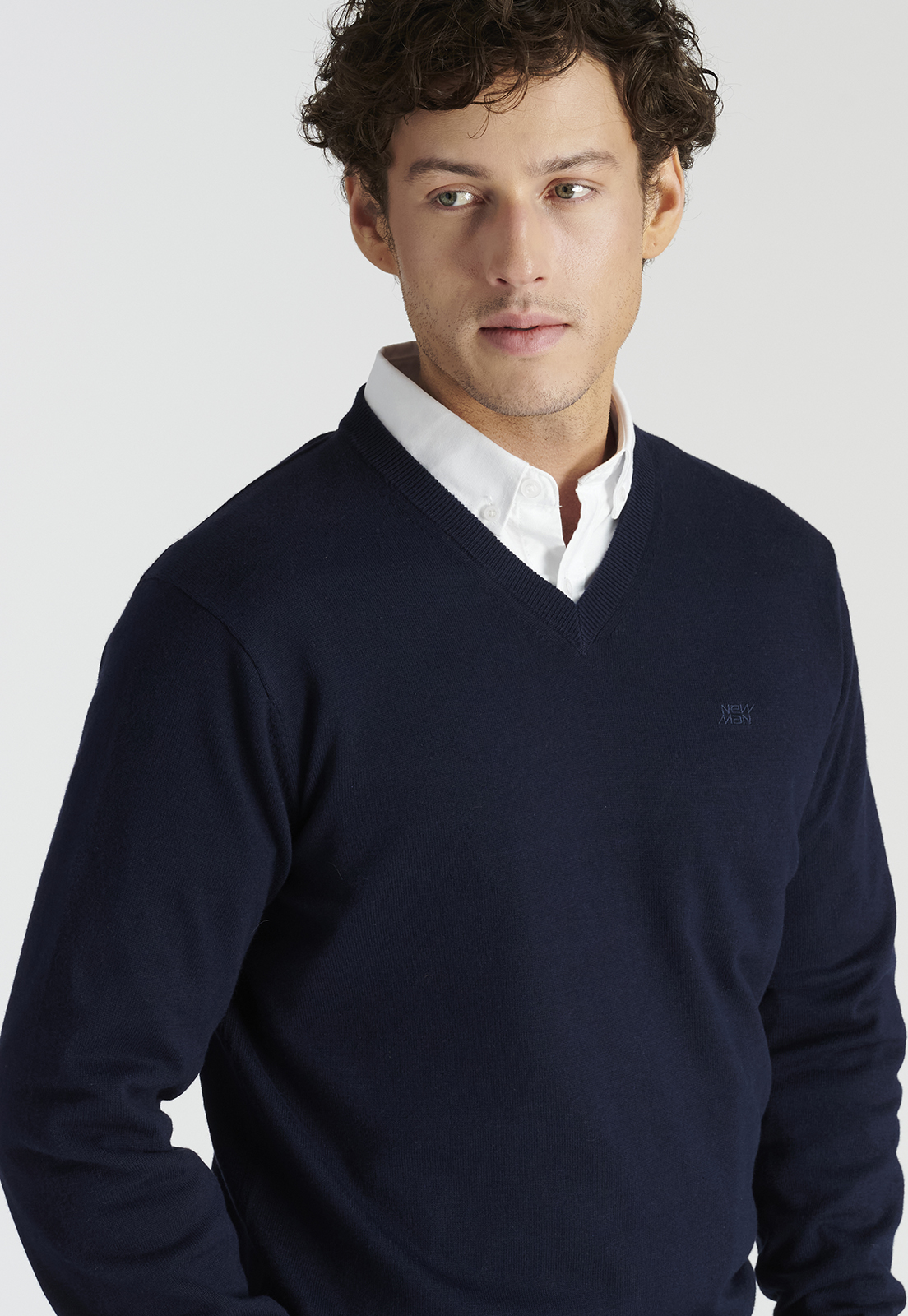 SWEATER HOMBRE NEW MAN AZUL MARINO MERIDA HERITAGE NAVY - 3