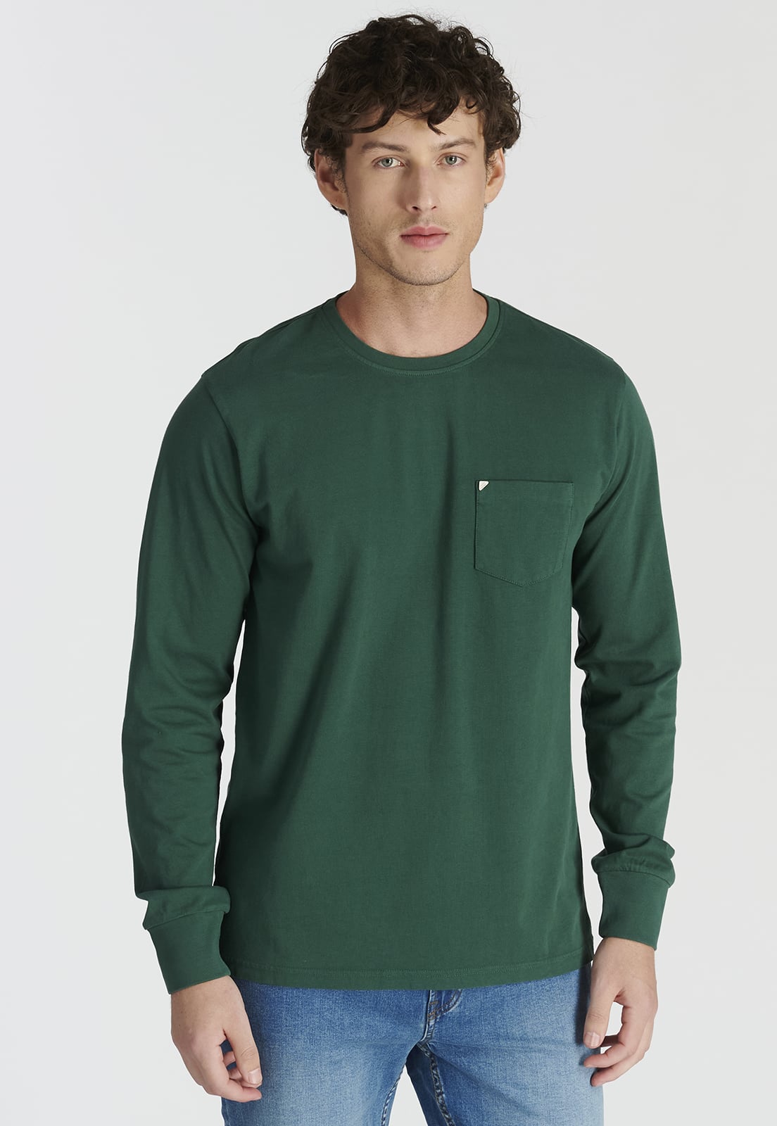 POLERA ALGODÓN HOMBRE NEW MAN VERDE RIVA HERITAGE GREEN - 1