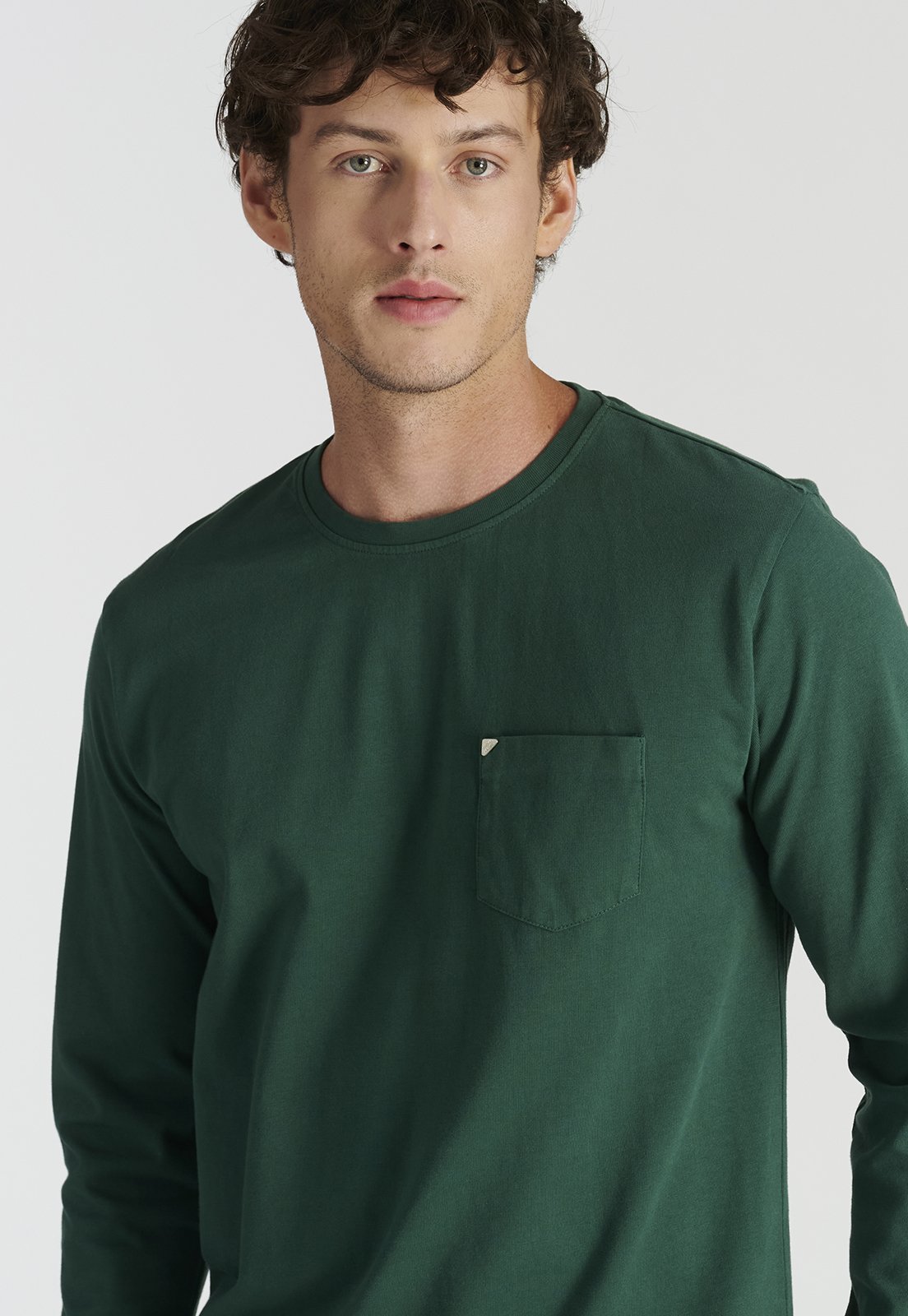 POLERA ALGODÓN HOMBRE NEW MAN VERDE RIVA HERITAGE GREEN - 3