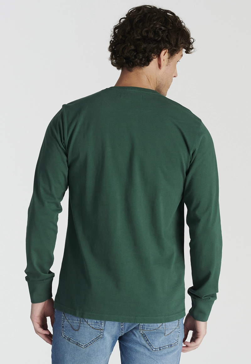 POLERA ALGODÓN HOMBRE NEW MAN VERDE RIVA HERITAGE GREEN - 4