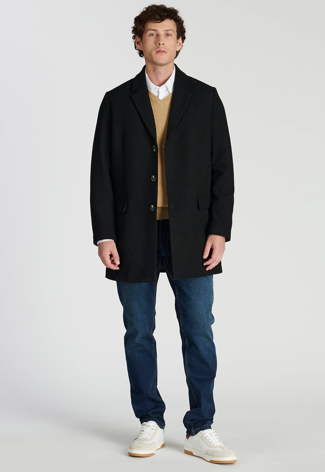 ABRIGO HOMBRE NEW MAN NEGRO PRINCE HERITAGE - 2