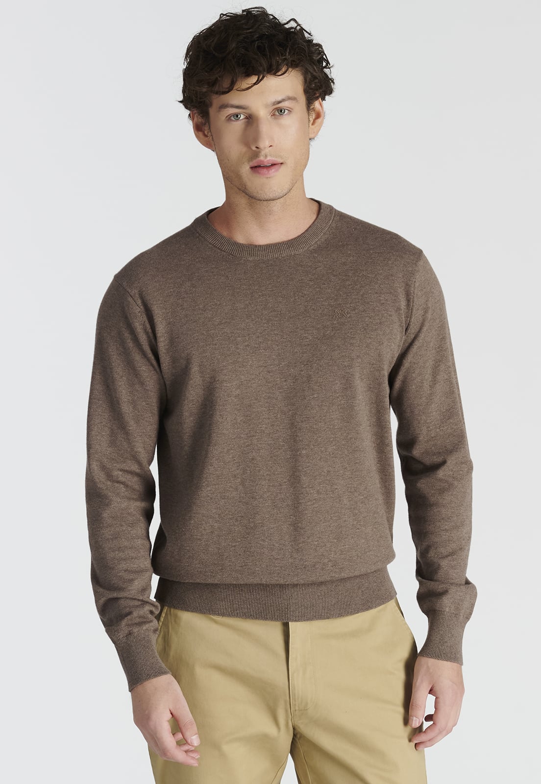 SWEATER HOMBRE NEW MAN CAFÉ TOLEDO HERITAGE TOASTED MELANGE - 1