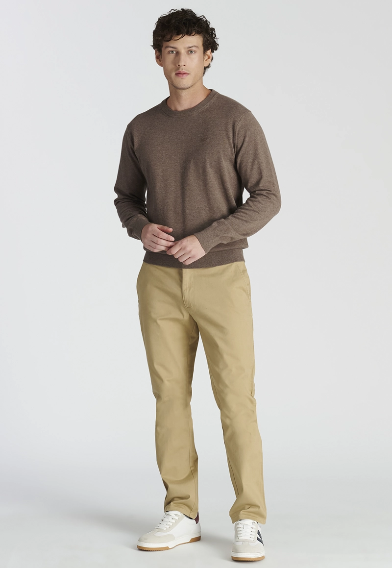 SWEATER HOMBRE NEW MAN CAFÉ TOLEDO HERITAGE TOASTED MELANGE - 2