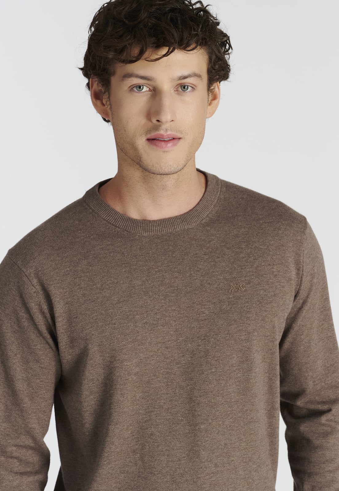 SWEATER HOMBRE NEW MAN CAFÉ TOLEDO HERITAGE TOASTED MELANGE - 3