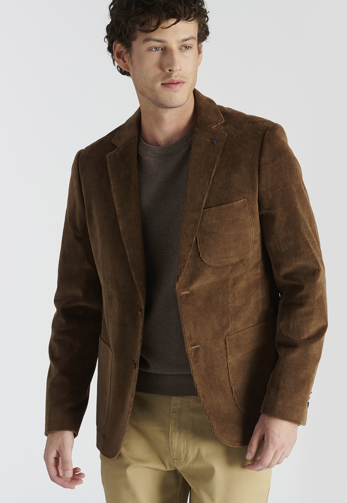 SWEATER HOMBRE NEW MAN CAFÉ TOLEDO HERITAGE TOASTED MELANGE - 5