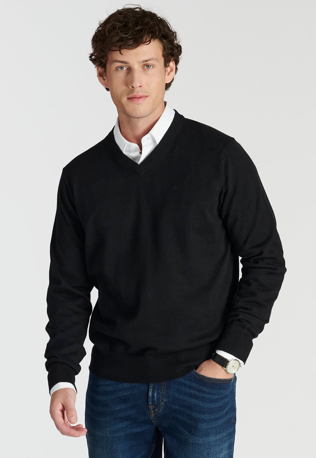 SWEATER HOMBRE NEW MAN NEGRO MERIDA HERITAGE BLACK - 1