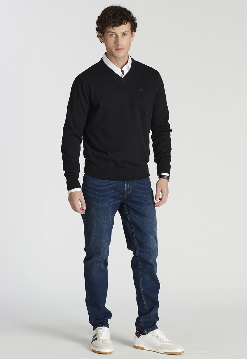 SWEATER HOMBRE NEW MAN NEGRO MERIDA HERITAGE BLACK - 2