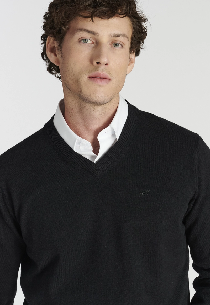 SWEATER HOMBRE NEW MAN NEGRO MERIDA HERITAGE BLACK - 3