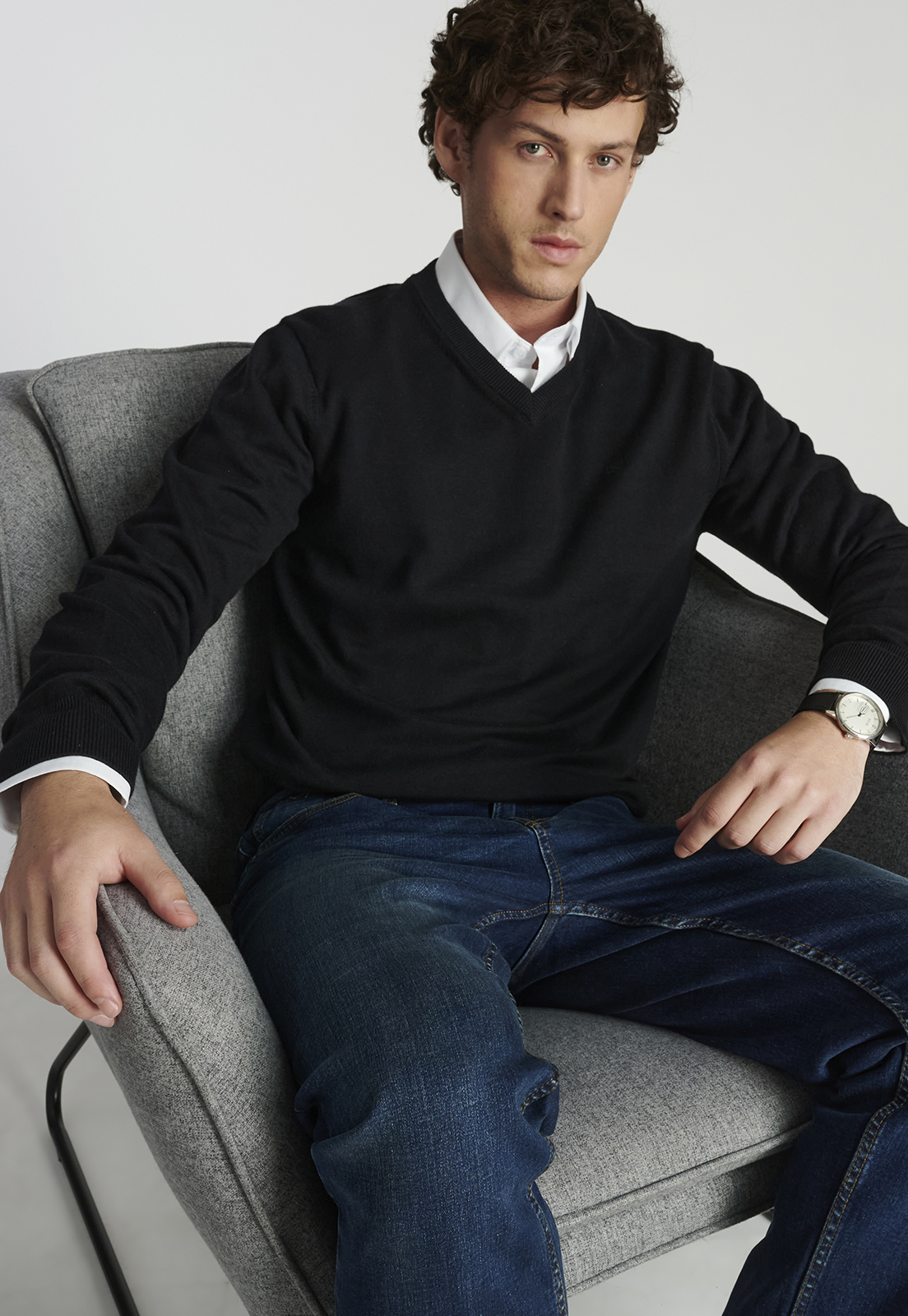 SWEATER HOMBRE NEW MAN NEGRO MERIDA HERITAGE BLACK - 5