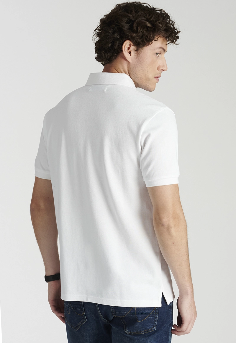POLERA ALGODÓN HOMBRE NEW MAN BLANCO POLO ROMA HERITAGE WHITE - 4