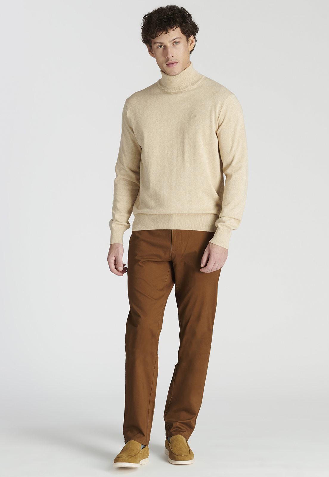SWEATER HOMBRE NEW MAN CAMEL MELANGE ARGANZA HERITAGE - 2