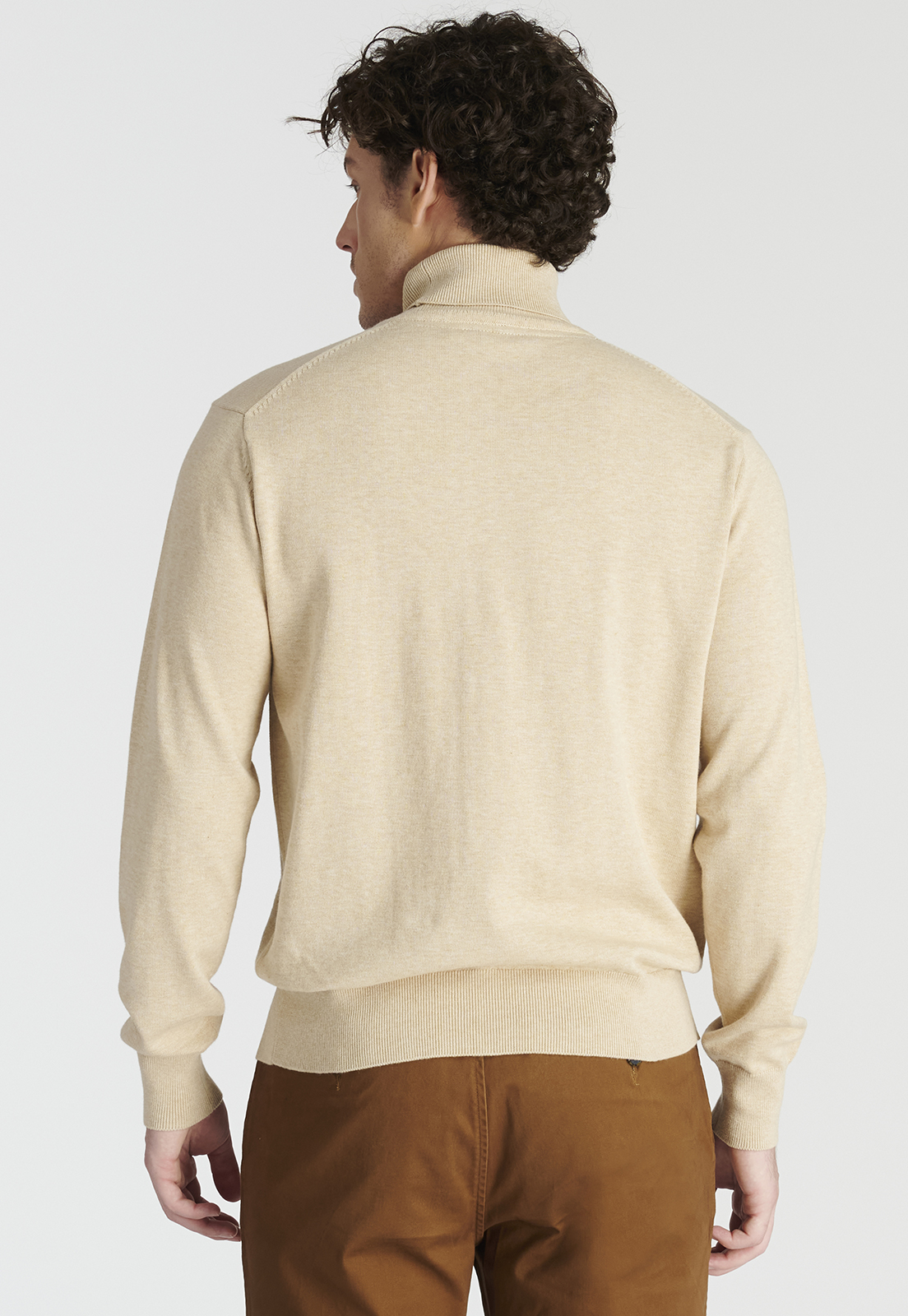 SWEATER HOMBRE NEW MAN CAMEL MELANGE ARGANZA HERITAGE - 4