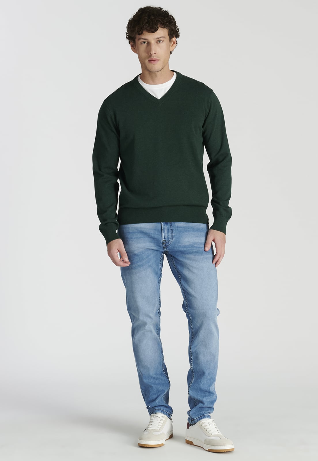 SWEATER HOMBRE NEW MAN VERDE MERIDA HERITAGE PINE MELANGE - 2