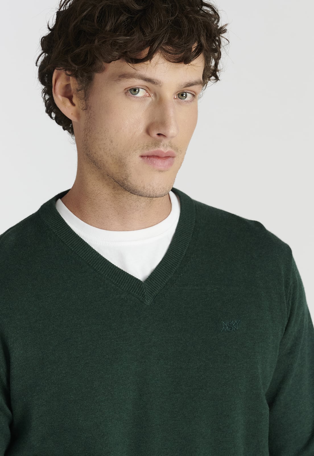 SWEATER HOMBRE NEW MAN VERDE MERIDA HERITAGE PINE MELANGE - 3