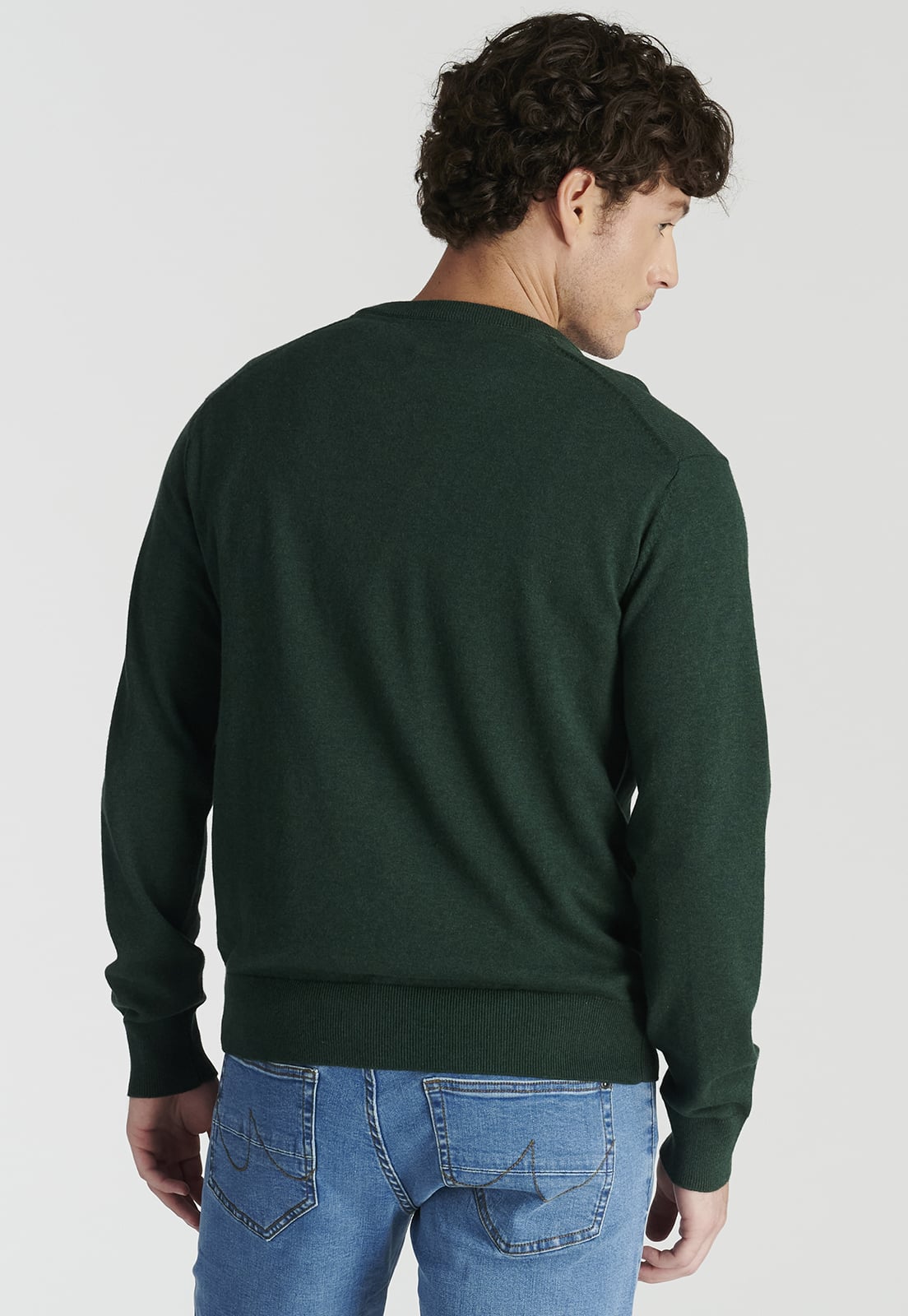 SWEATER HOMBRE NEW MAN VERDE MERIDA HERITAGE PINE MELANGE - 4
