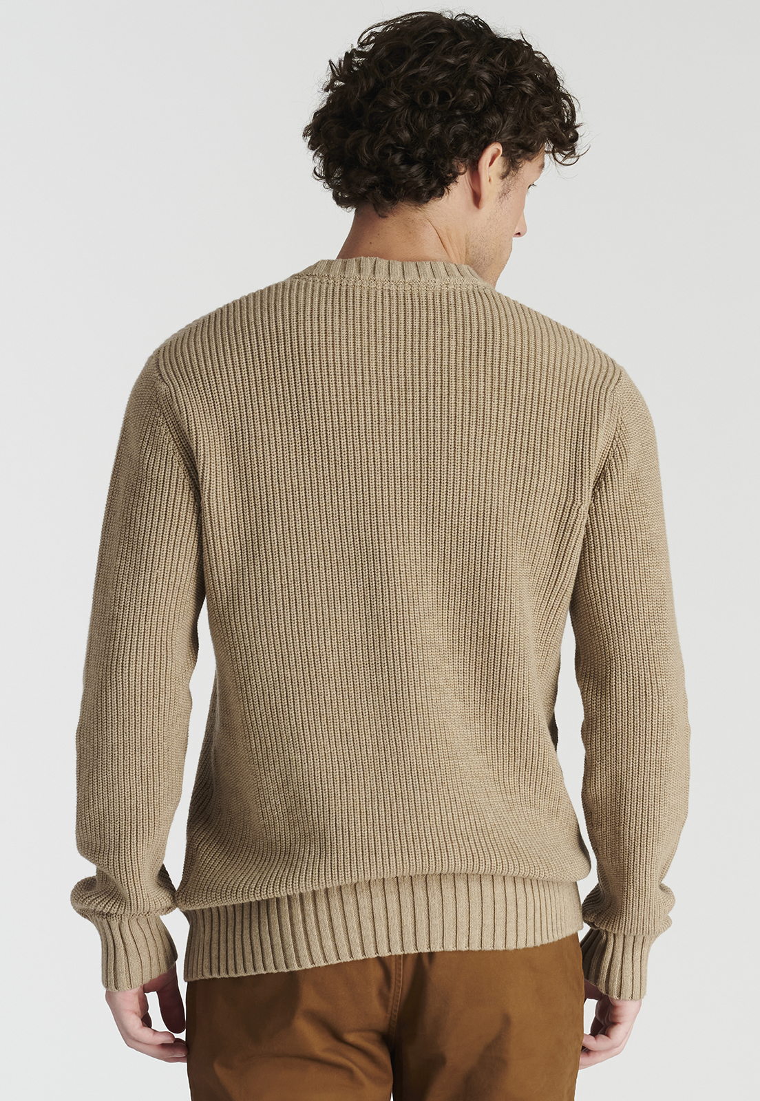 SWEATER ALGODÓN HOMBRE NEW MAN CAFÉ LAGUNA HERITAGE TOASTED MELANGE - 4