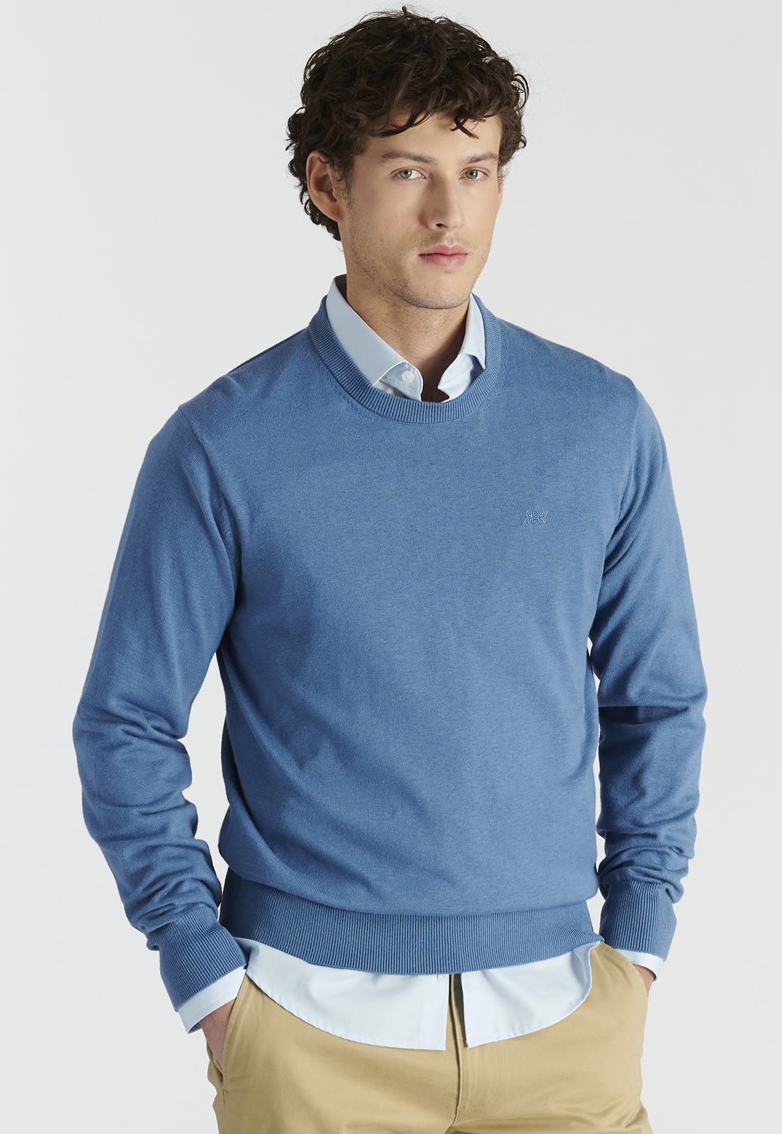 SWEATER HOMBRE NEW MAN AZUL TOLEDO HERITAGE JEANS - 1