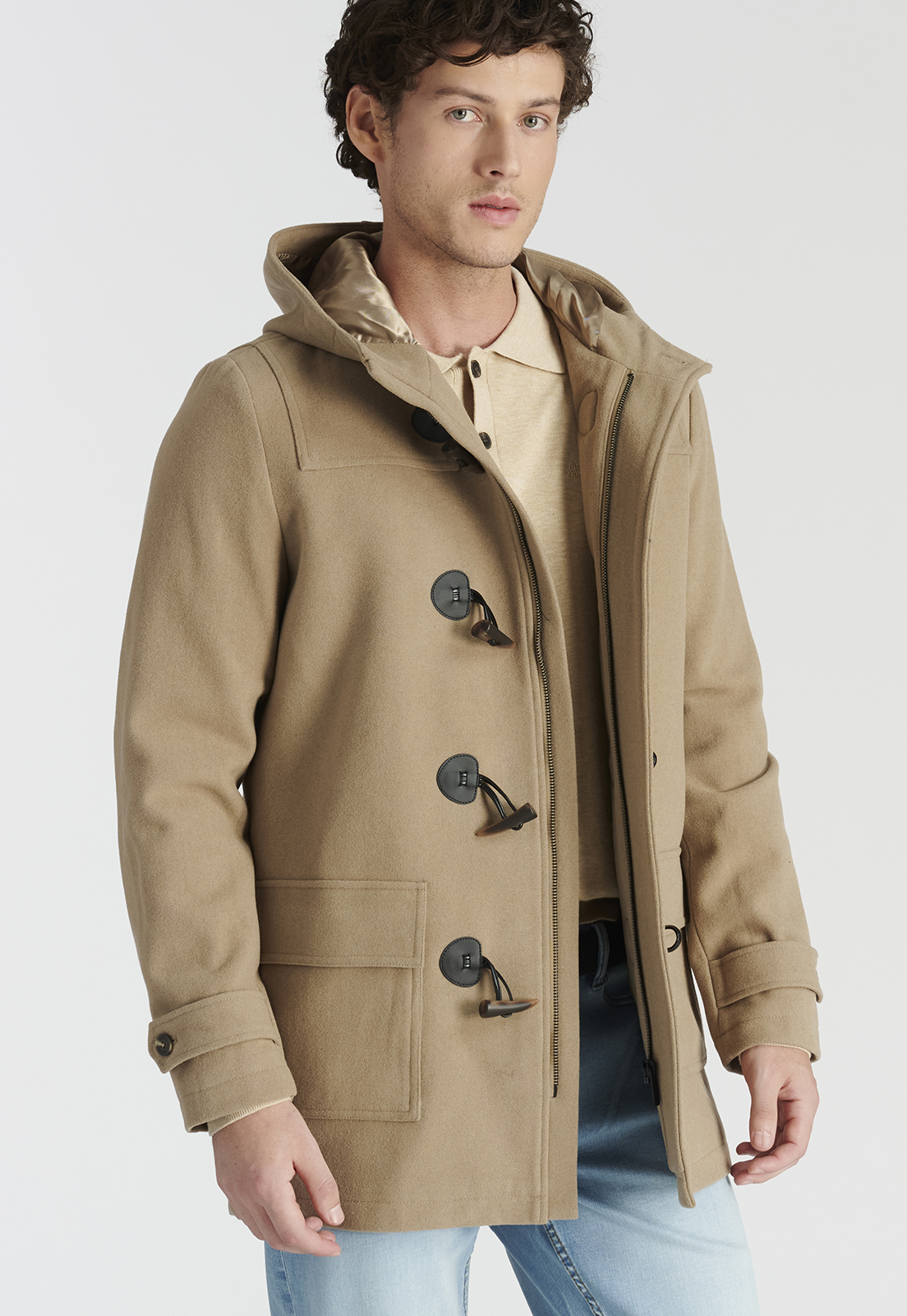 SWEATER HOMBRE NEW MAN BEIGE VIGO HERITAGE SAND MELANGE - 5