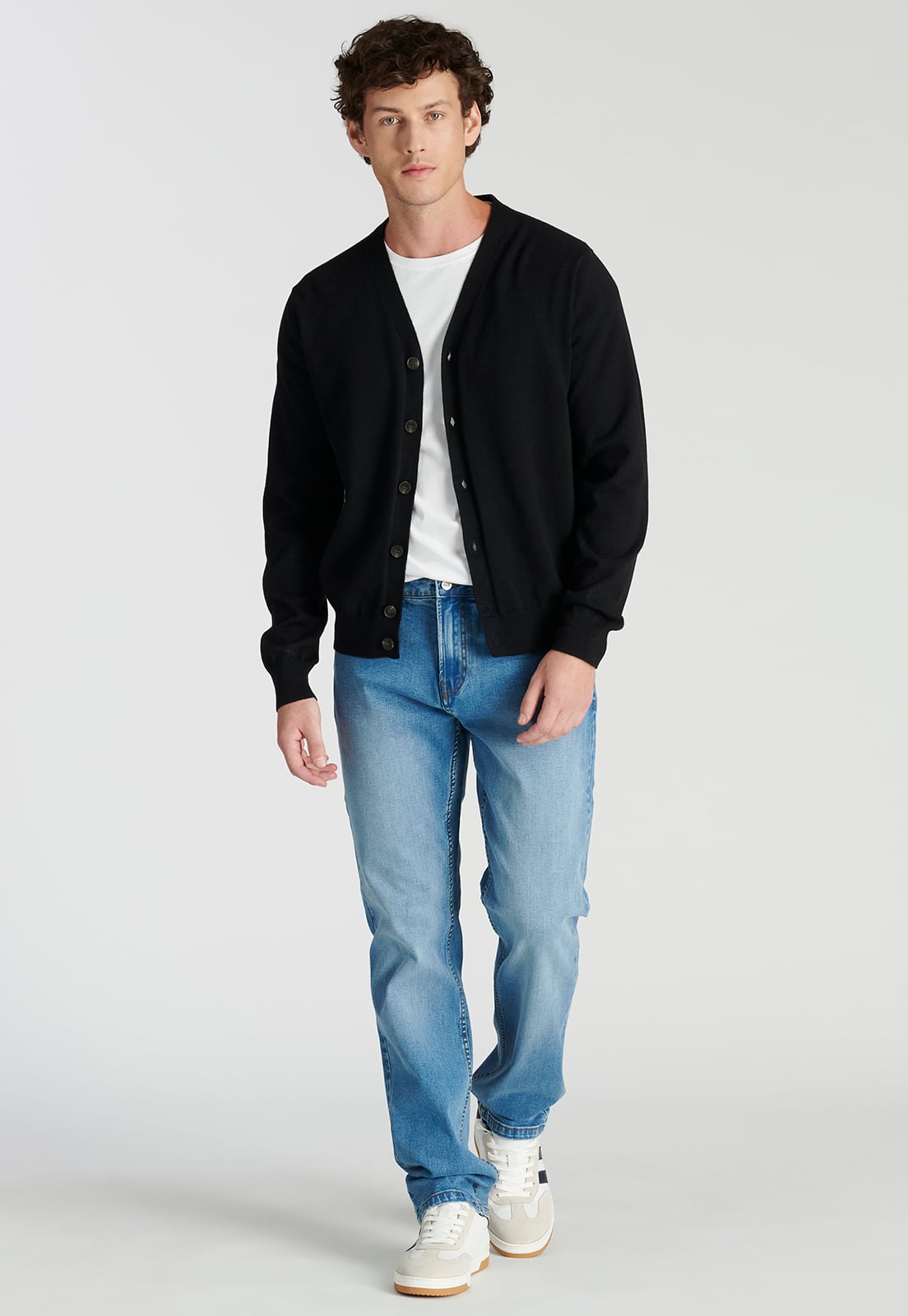 CÁRDIGAN HOMBRE NEW MAN NEGRO BOIRO HERITAGE BLACK - 2