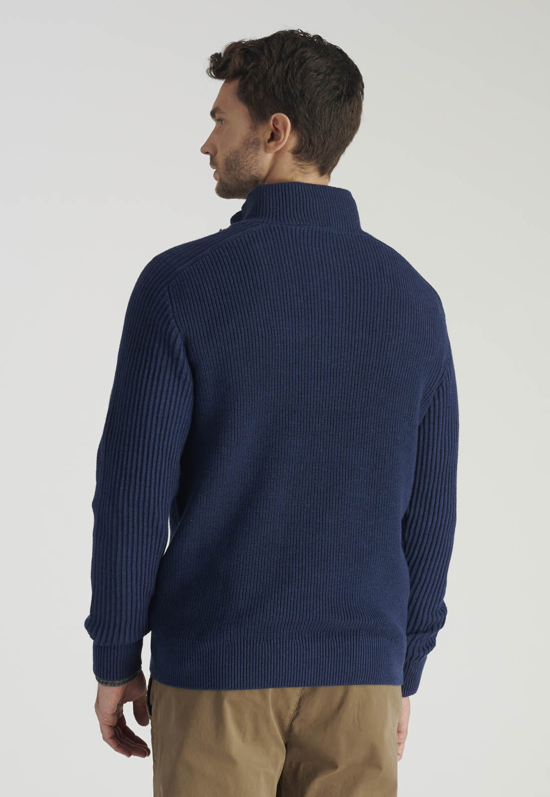 SWEATER ALGODÓN HOMBRE NEW MAN AZUL MARINO MURCIA HERITAGE DK NAVY MELANGE - 4