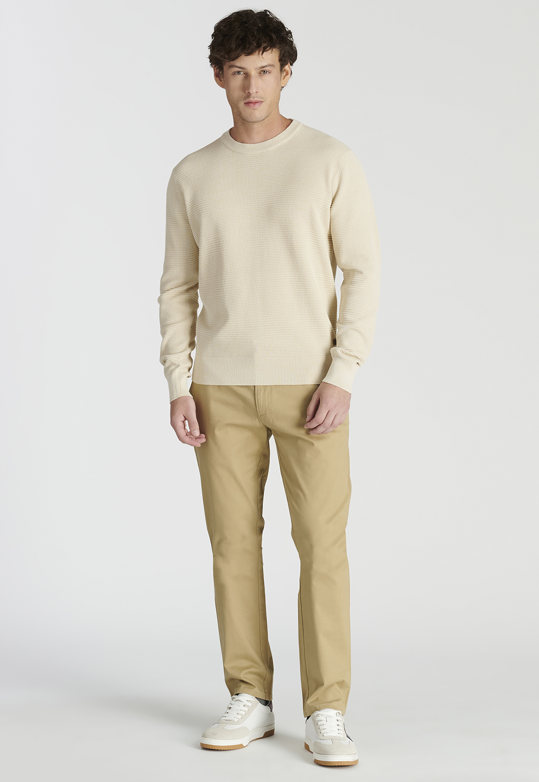 SWEATER ALGODÓN HOMBRE NEW MAN BEIGE SALOU HERITAGE SAND - 2
