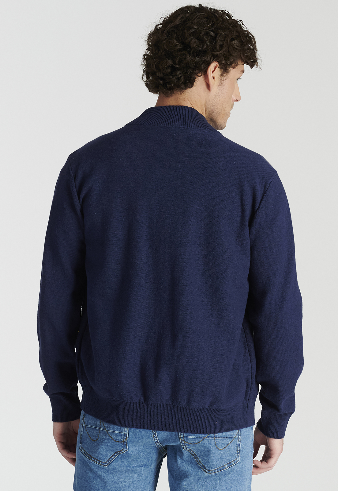 CÁRDIGAN ALGODÓN HOMBRE NEW MAN AZUL MARINO MONTCADA HERITAGE NAVY - 4